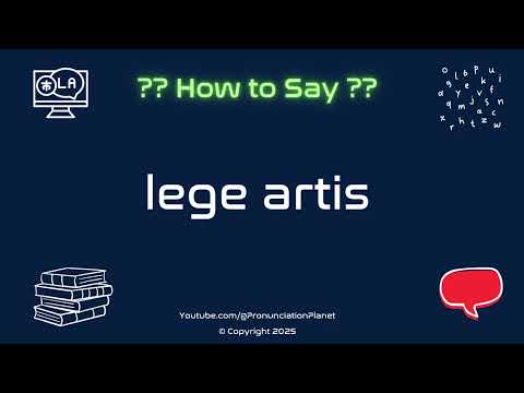 📜 ⚖️ How to Pronounce lege artis? (CORRECTLY) | Pronunciation Planet