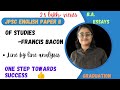 Of Studies by Francis Bacon | line by line explained in hindi & english