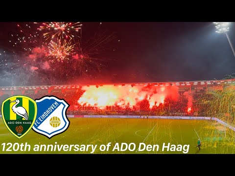 ADO Den Haag - FC Eindhoven | massive PYROSHOW from ADO&Legia Ultras and last minute win