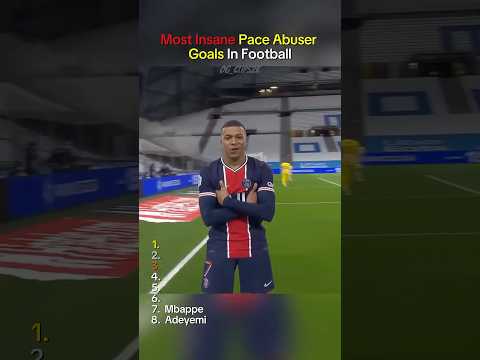 Most Insane Pace Abuser Goals #football #shorts #soccer #footballshorts