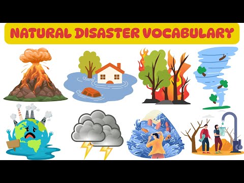 Natural Disaster Vocabulary in English | Learn 24 Natural Disaster Names | Kids Learning