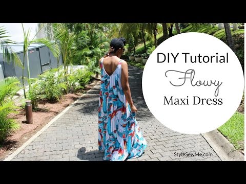DIY Flowy Maxi Dress Tutorial