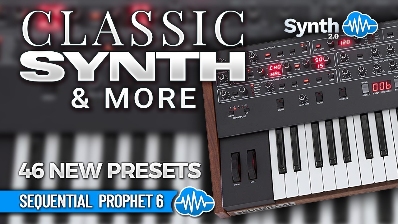 APL023 - Classic Synths & More - Sequential Prophet 6 ( 46 presets ) - Video Preview 1