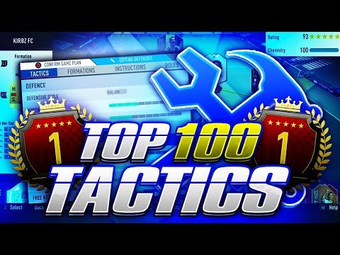 MY 30-0 TOP 100 CUSTOM TACTICS + FORMATIONS IN FIFA 19 ULTIMATE TEAM!