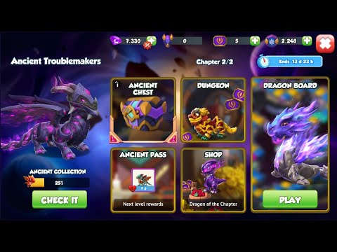 Begin Chapter 2 Ancient Earth Void Events | Exploring | Dragon Mania Legends