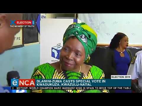Nkosazana Dlamini Zuma casts special vote
