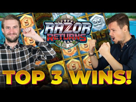 OUR TOP 3 BIGGEST WINS ON RAZOR RETURNS 2025!! (INSANE COIN FEATURES AND MORE) 🦈🤯
