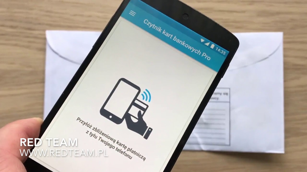 Czytanie karty płatniczej NFC