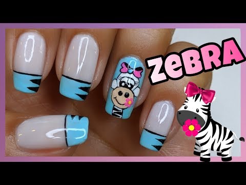 DECORACIÓN DE UÑAS ZEBRA ♥ NailArt By Andy