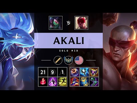 Akali Mid vs Lee Sin - NA Challenger Patch 25.S1.2