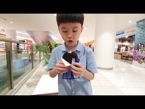 First time trying & tasting OREO ICE CREAM SANDWICH, Yummy....!!