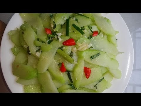 Cách làm su su xào tỏi ngọt thơm ngon!