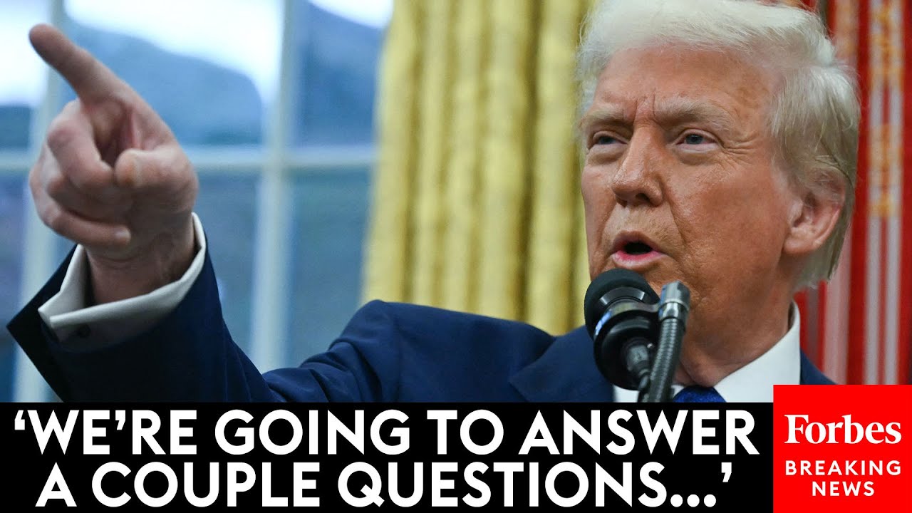 BREAKING NEWS: Trump Takes Question After Question From Reporters In The Oval Office