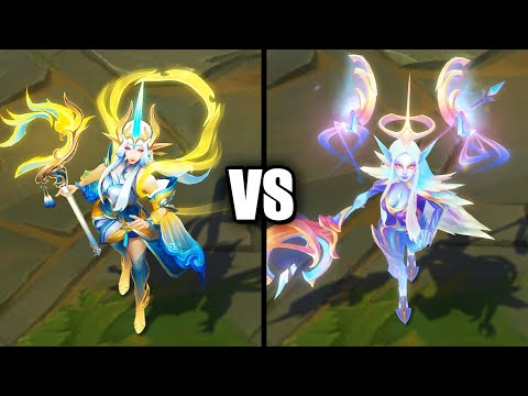 Immortal Journey Soraka vs Dawnbringer Soraka Legendary Skins Comparison (League of Legends)