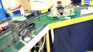 preview picture of video 'ACSG runs a Lionel American Flyer Northern freight train at the Mauldin, SC Train Show'