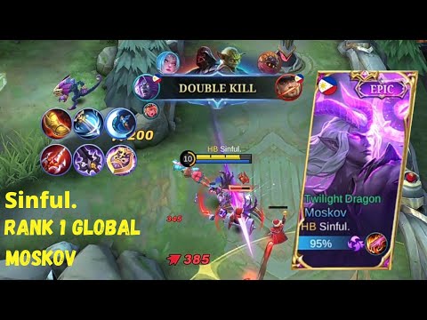 NONSTOP FARMING MOSKOV JUNGLER❗| MOSKOV GAMEPLAY TOP 1 GLOBAL BY Sinful. |MOBILE LEGENDS : BANG BANG