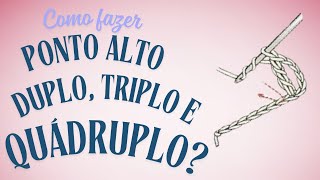 Como fazer Ponto Alto duplo, Ponto alto Triplo e Ponto Alto Quádruplo?