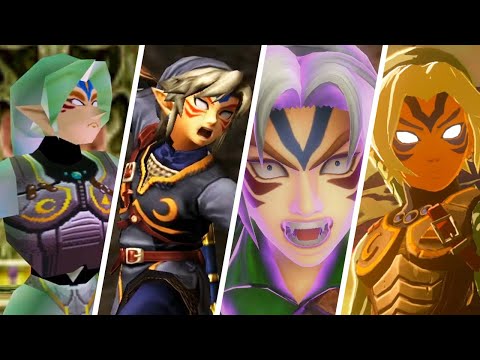 Evolution of Fierce Deity Link in Zelda Games (2000-2021)