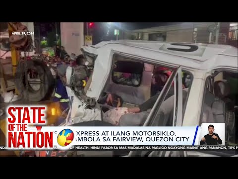 State of the Nation LOOK!: Karambola ng Bus, UV Express at ilang motorsiklo