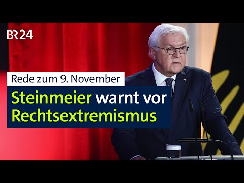 Rede zum 9. November: Steinmeier warnt vor Rechtsextremismus | BR24