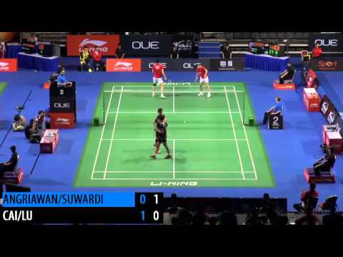 QF - MD - CAI Y. / LIU K. vs B.ANGRIAWAN / R.K.SUWARDI - 2014 Singapore Badminton Open