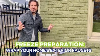 How to Wrap an Exterior Faucet to Protect it From Freezing During a Hard Freeze