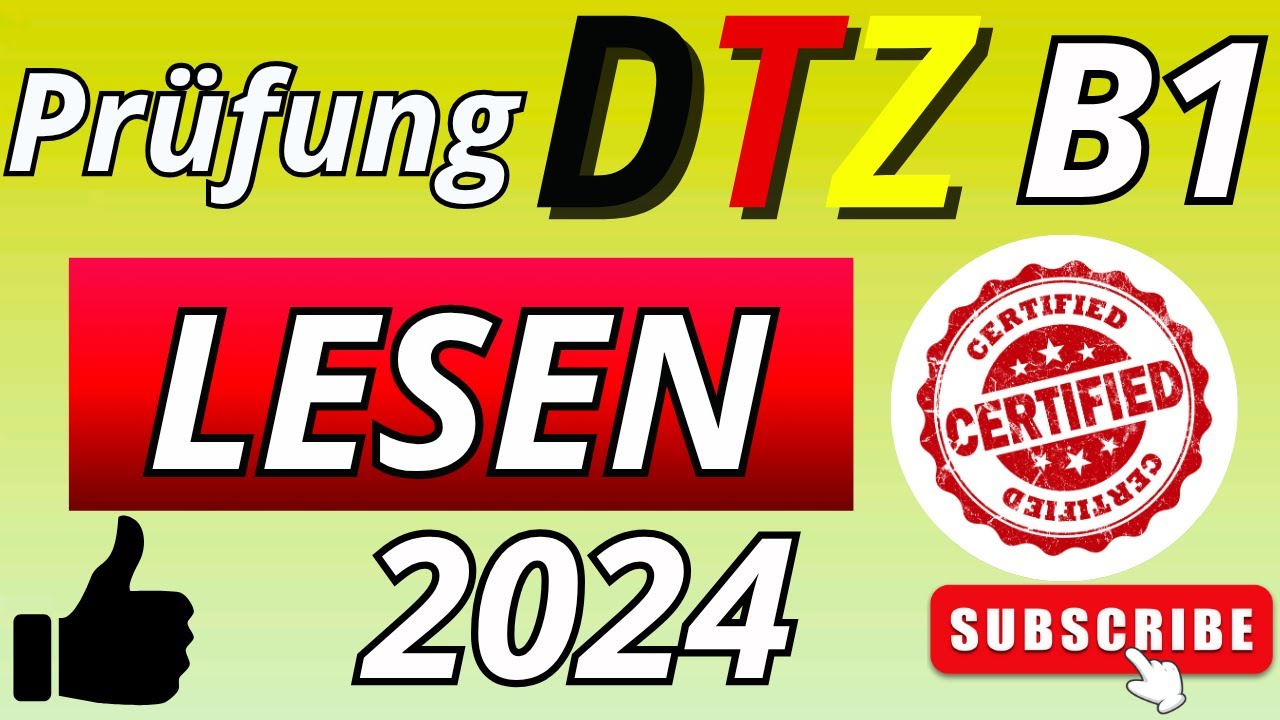 Neuste - B1 Prüfung - Lesen - G.A.S.T DTZ 2024 TEST- DTZ  Mit Lösung