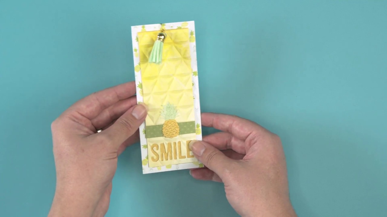 How to Make a Pineapple Bookmark - Sizzix