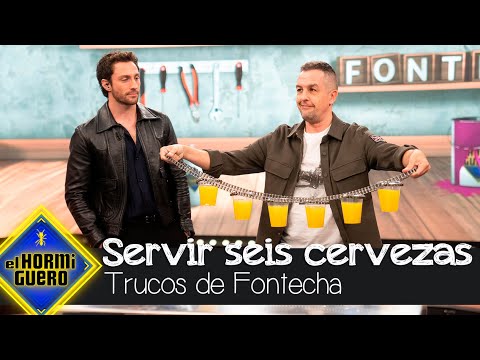 ¿Cómo servir seis cervezas a la vez? El truco que sorprende a Aaron Taylor-Johnson - El Hormiguero
