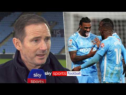 Frank Lampard REACTS to Coventry's win to go top of the table!