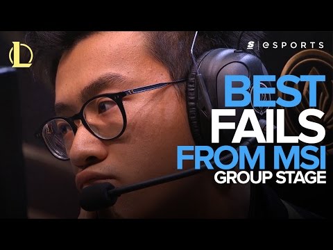 Best FAILS from the 2017 MSI Group Stage