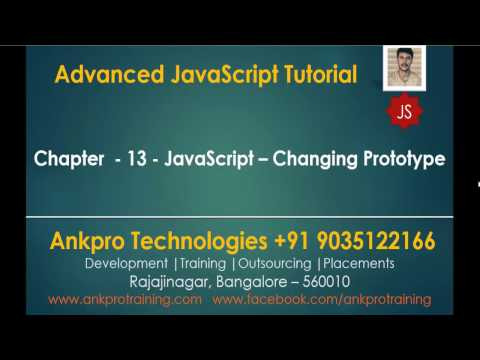 Advanced JavaScript - Chapter 13 - Changing Prototype