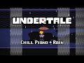 Cozy Undertale Piano Music with Relaxing Rain [ for studying, work & sleep ]