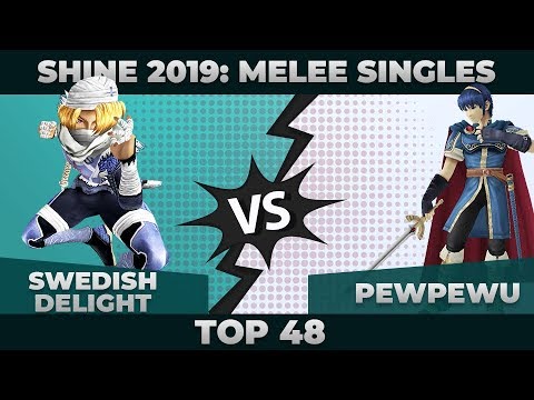 Swedish Delight vs PewPewU - Winners' Quarterfinals: Melee Singles: Top 48 - Shine 2019