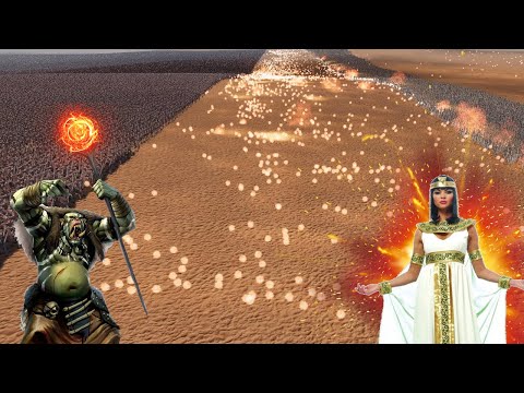 50.000 Cleopatra vs 1.6 Million Orc Shamans - Ultimate Epic Battle Simulator 2