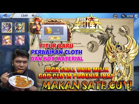 Fitur Baru Perbaikan CLOTH dan Review Skill Unik GOD CLOTH PHOENIX IKKI - Saint Seiya : Awakening