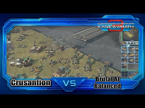 CNC 3 Kane's Wrath GDI vs Brutal AI - Balanced (Reaper-17)