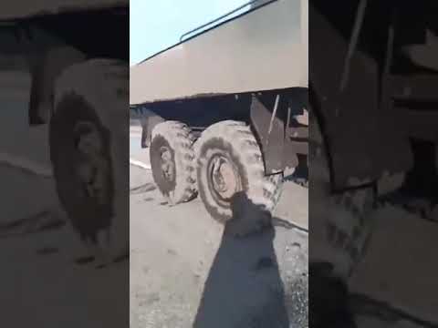 Destroyed a column of Russian equipment in Ukraine  Ukrain war