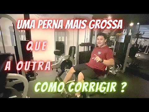 Uma perna mais grossa que a outra. Como corrigir?
