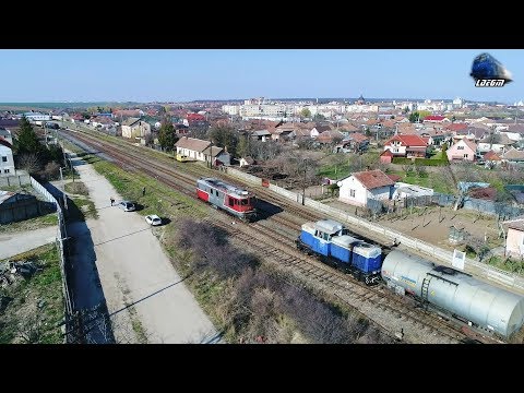 [Drone] LDH450 86-0093-9 & LDE2100 60-1404-8 in Gara Marghita Station - 20 March 2020