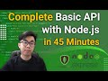 Build Restful CRUD API With Node Js Express And MongoDB In 45 Minutes For Beginners From Scratch