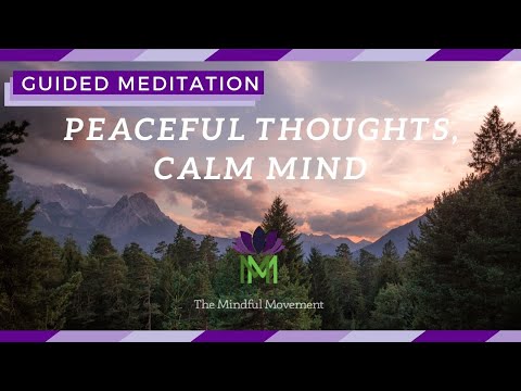 Being Present for Peaceful Thoughts, Calm Mind / Mindfulness Meditation / Mindful Movement