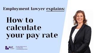 How to calculate pay rate (Australia)