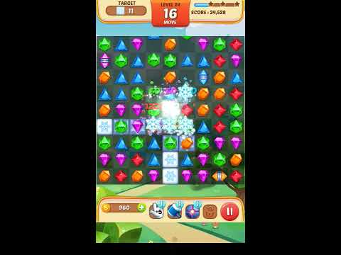 Jewel Match King Level 24 - Walkthrough ( No Booster )