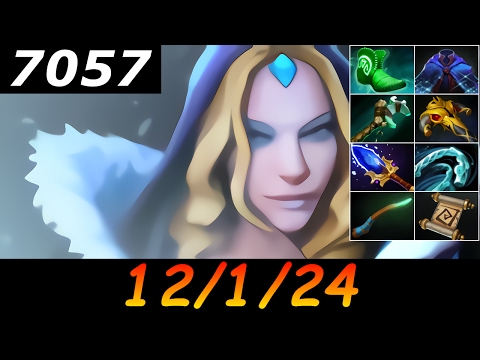 Dota 2 Crystal Maiden 7057 MMR 12/1/24 (Kills/Deaths/Assists) Ranked Full Gameplay