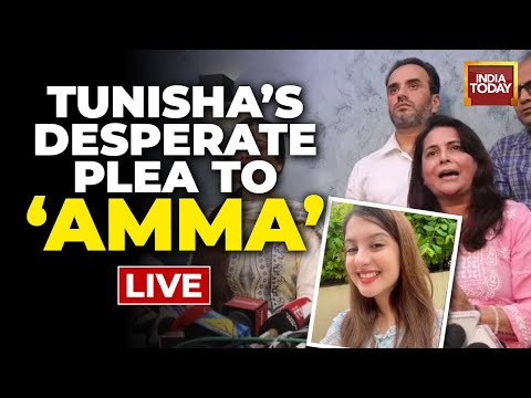 Watch Live: Tunisha's Conversation With Sheezan's Mother | Sounds Helpless In Her Last Call | Live