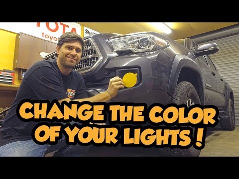 Installing lamin-x fog light covers onto 3rd gen toyota taco...