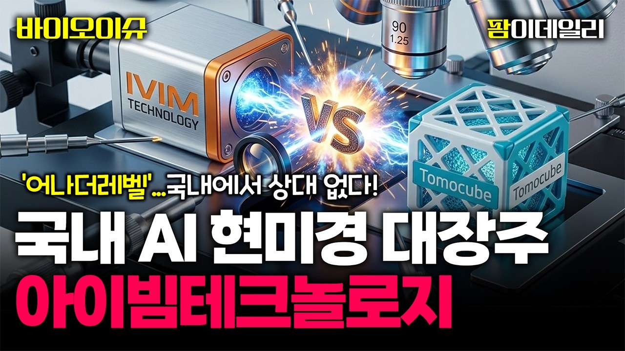아이빔테크놀로지 vs 토모큐브, AI현미경 대장주는? #팜이데일리