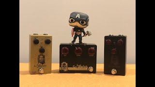 Video thumbnail for Mythos Pedals Mjolnir Shootout: Original, Wildwood & Carter Vintage Ox Blood by Mark Hopkins