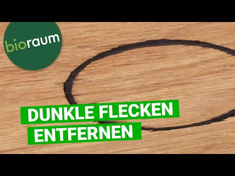 Flecken auf Holz entfernen mit dem Gerbsäureflecken Spray